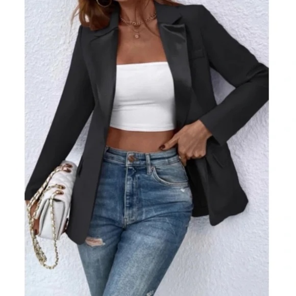 Classic Khaki Button Work Jacket Coat Blazer - Picture 10 of 14